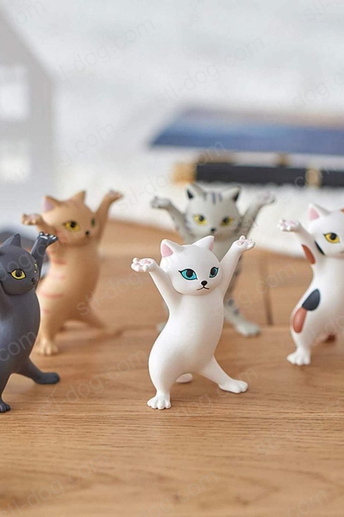 猫笔筒 3D打印图纸